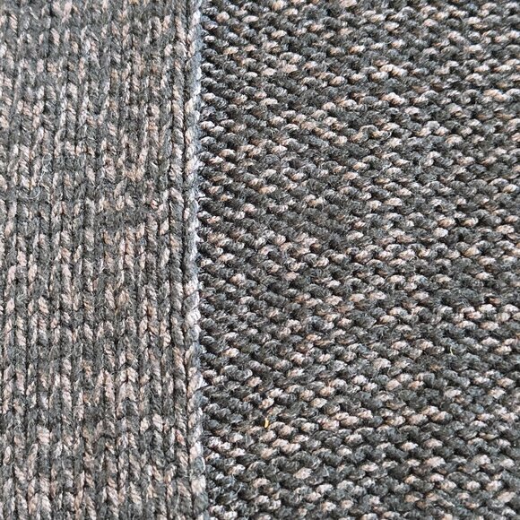 Marled Cashmere Black + Grey Scarf FLAW - Picture 9 of 15